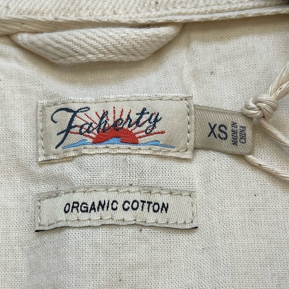 Faherty overland twill jumpsuit in neutral size XS - Picture 6 of 14